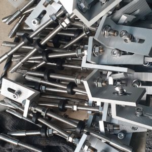 Phụ Kiện Pin Mặt Trời - Kẹp Biên - Kẹp Giữa - Ray Nhôm